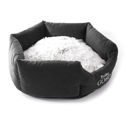 Mažas guolis šuniui IGLOO su nuimama pagalvėle juoda