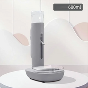 Girdykla su dubenėliu, pilka 680ml gertuvės talpa